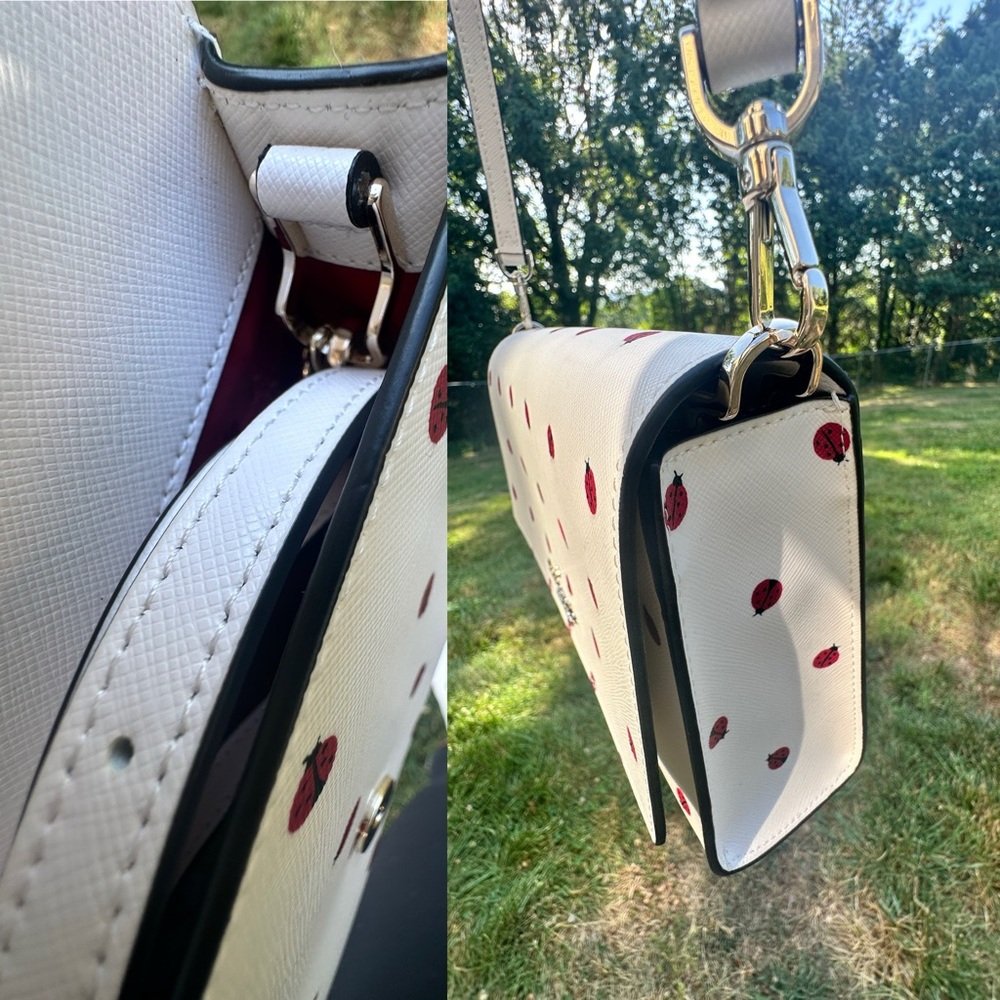 Kate Spade NWT Lady Bug Convertible Bag Purse with 2 straps and dust bag R$349 - Picture 10 of 11
